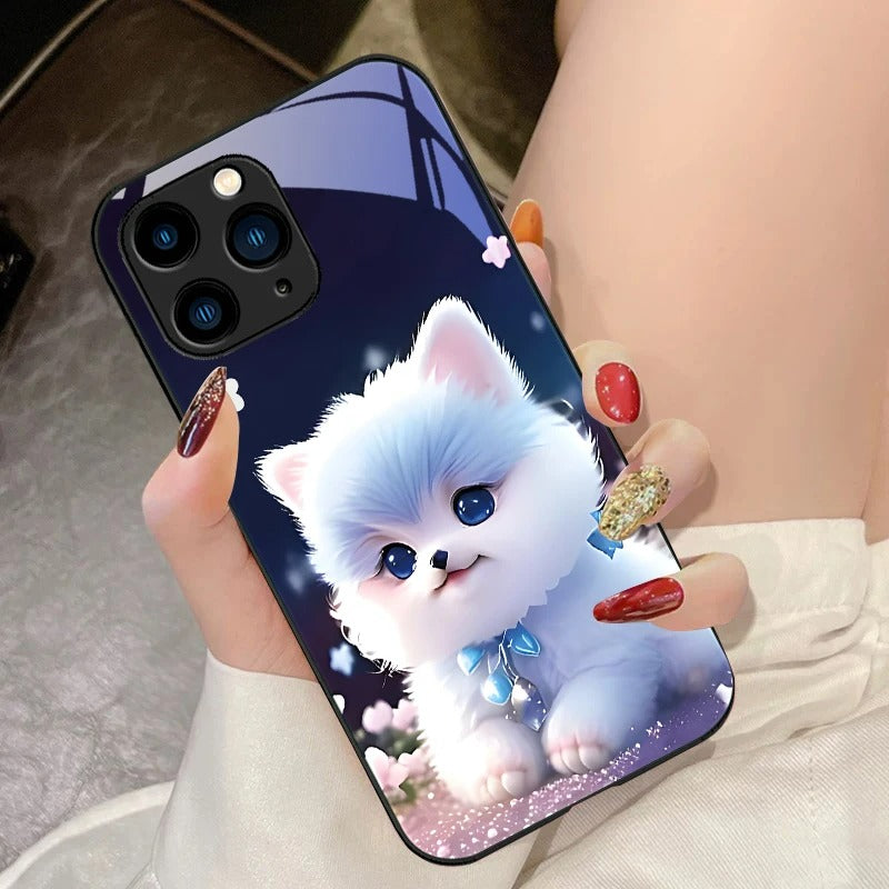 Cute Little Dog  Phone Case for Samsung, iPhone, Xiaomi.