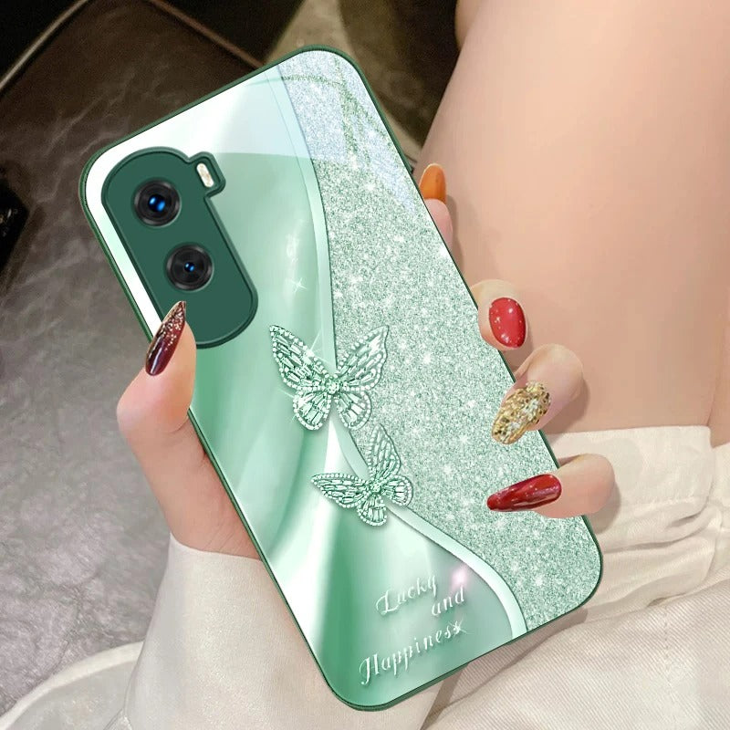 Sparkling Butterfly Glitter Phone Case For Samsung, iPhone, Xiaomi, Honor, Oppo, Google