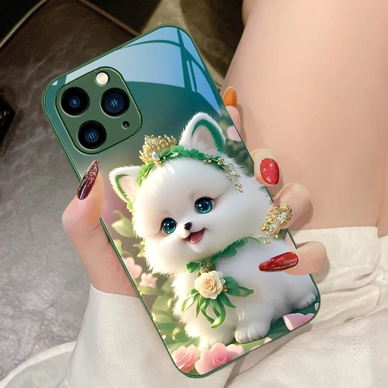 Cute Little Dog  Phone Case for Samsung, iPhone, Xiaomi.