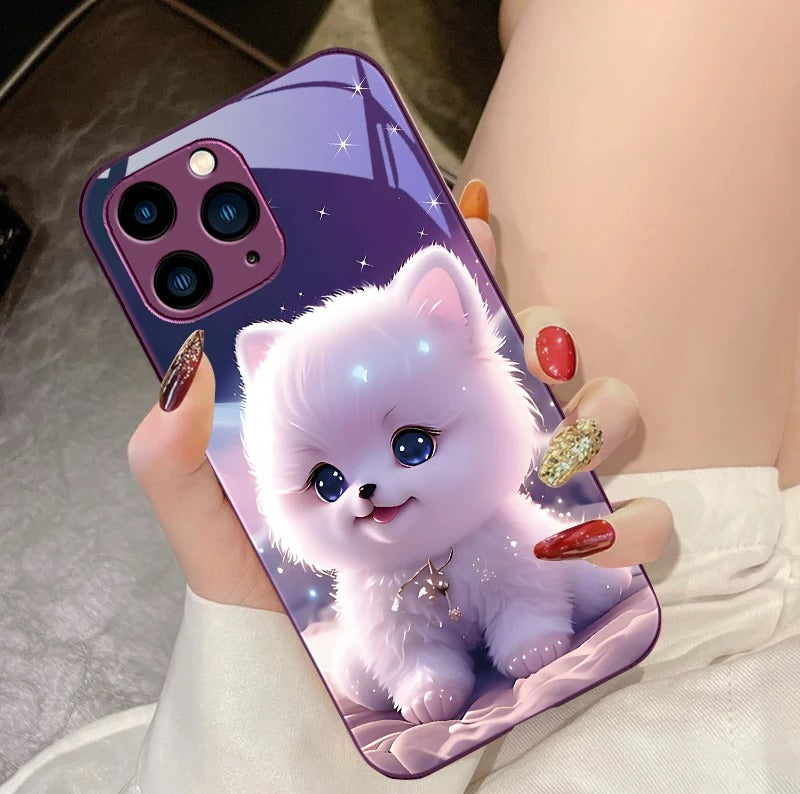 Cute Little Dog  Phone Case for Samsung, iPhone, Xiaomi.