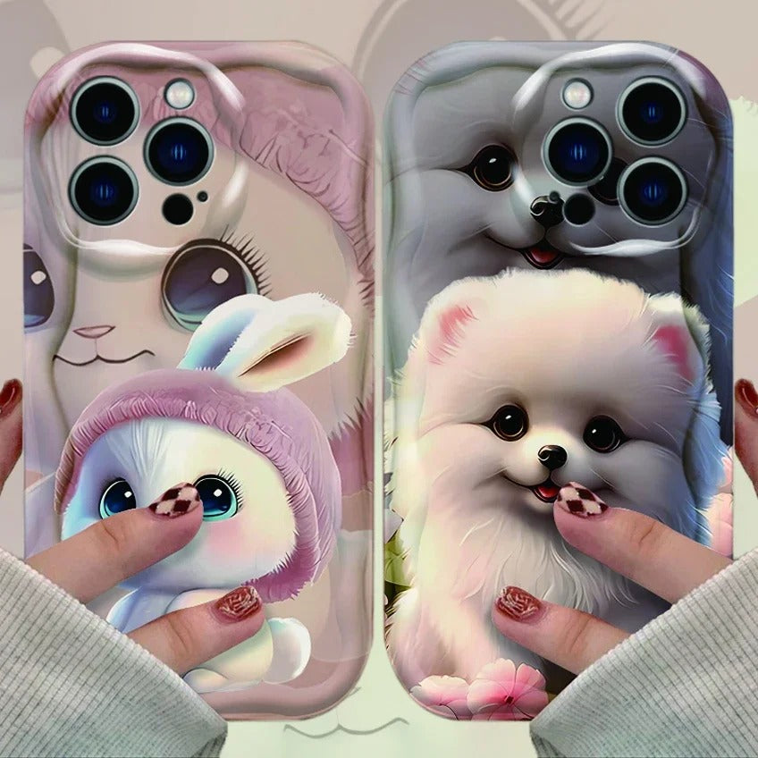 Adorable Animal Phone Case for Samsung, iPhone, Xiaomi.