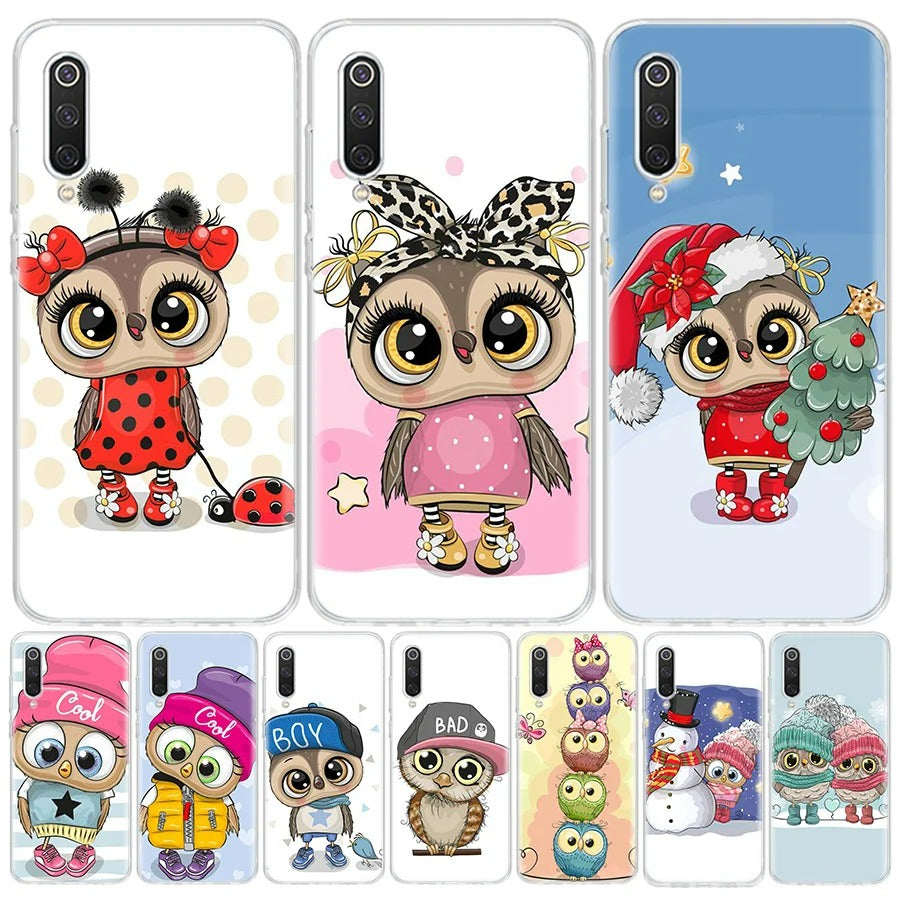 Adorable Owl Design Phone Case For Samsung, iPhone, Xiaomi, Honor, Oppo, Google