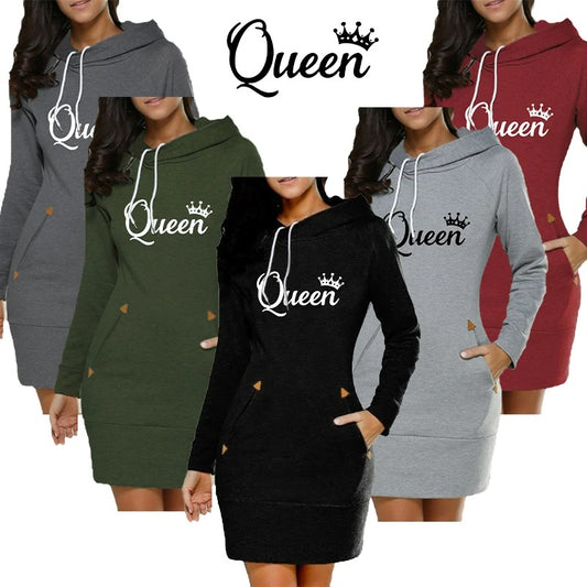 👑 Queen Hoodie Dress