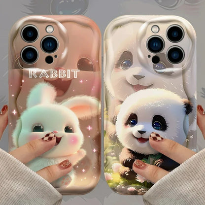 Adorable Animal Phone Case for Samsung, iPhone, Xiaomi.