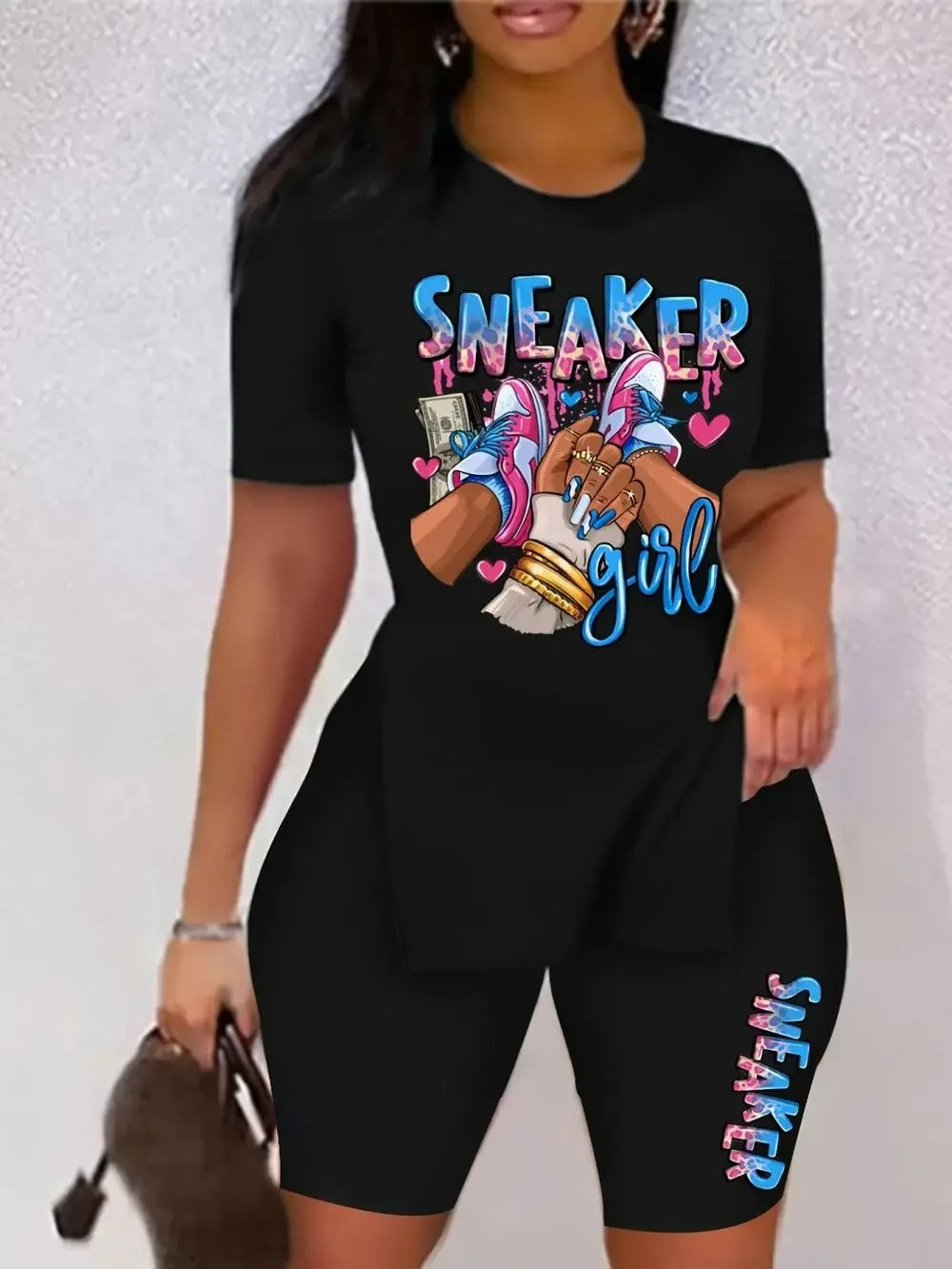 👟 Sneaker Girl Two-Piece Set – Casual & Trendy