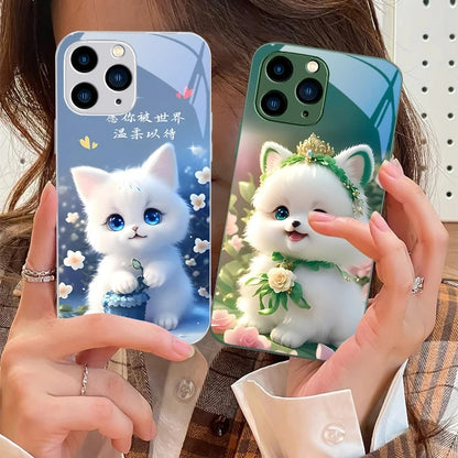 Cute Little Dog  Phone Case for Samsung, iPhone, Xiaomi.