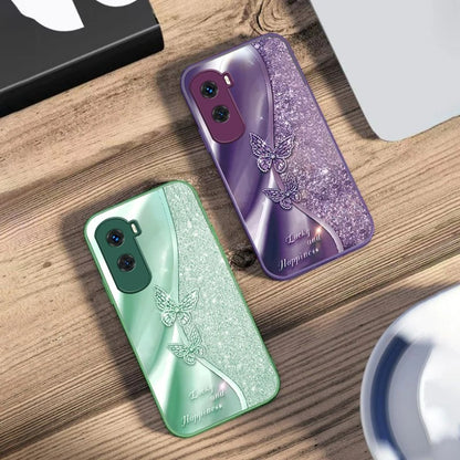 Sparkling Butterfly Glitter Phone Case For Samsung, iPhone, Xiaomi, Honor, Oppo, Google