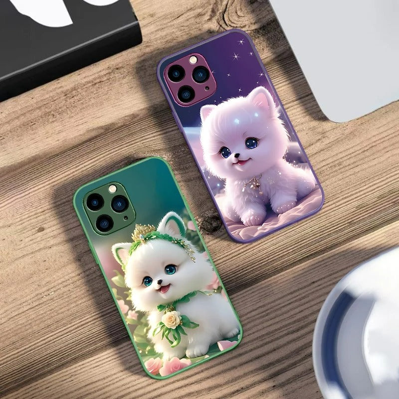 Cute Little Dog  Phone Case for Samsung, iPhone, Xiaomi.