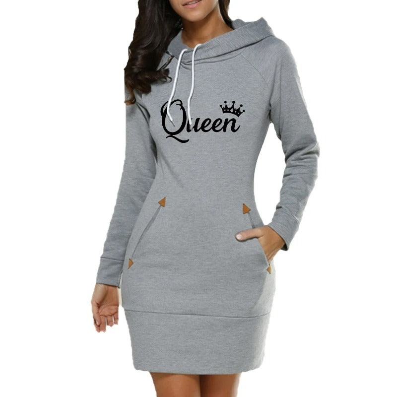 👑 Queen Hoodie Dress