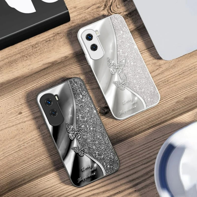 Sparkling Butterfly Glitter Phone Case For Samsung, iPhone, Xiaomi, Honor, Oppo, Google