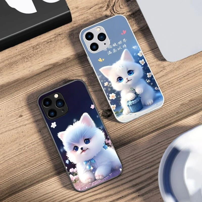 Cute Little Dog  Phone Case for Samsung, iPhone, Xiaomi.