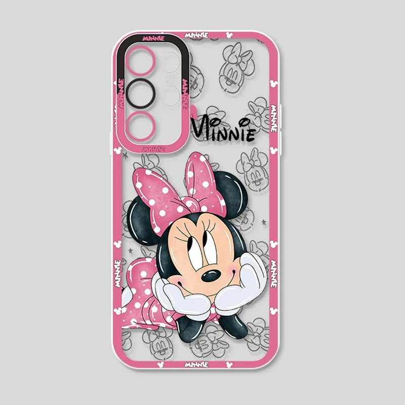 📱 Cute Minnie Mouse Phone Case 🎀✨ For Samsung, iPhone, Xiaomi, Honor, Oppo, Google