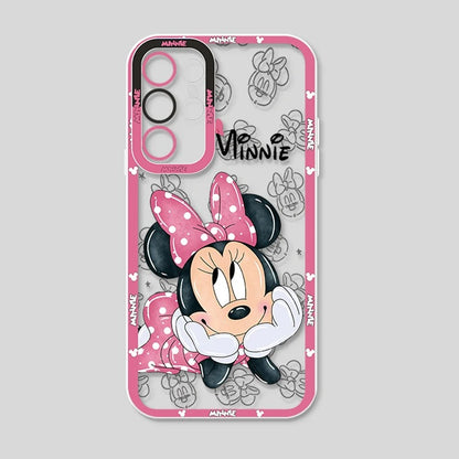 📱 Cute Minnie Mouse Phone Case 🎀✨ For Samsung, iPhone, Xiaomi, Honor, Oppo, Google