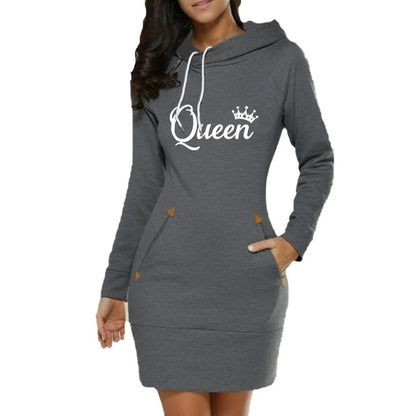 👑 Queen Hoodie Dress