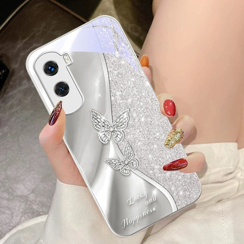 Sparkling Butterfly Glitter Phone Case For Samsung, iPhone, Xiaomi, Honor, Oppo, Google