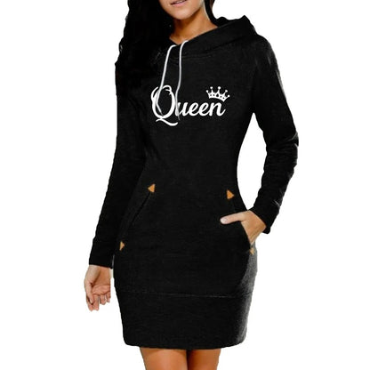 👑 Queen Hoodie Dress