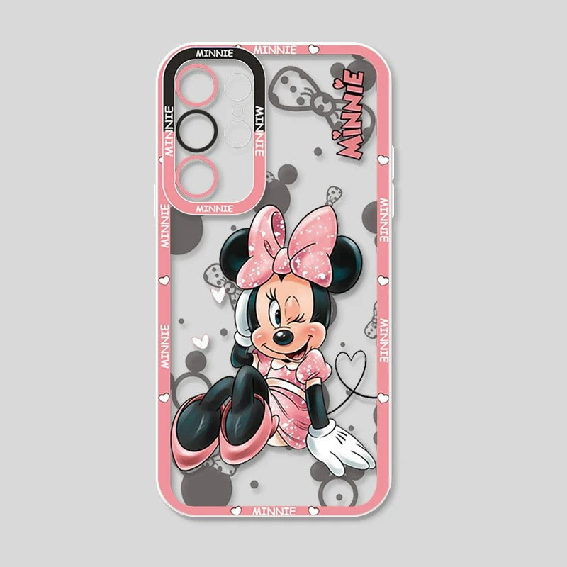 📱 Cute Minnie Mouse Phone Case 🎀✨ For Samsung, iPhone, Xiaomi, Honor, Oppo, Google