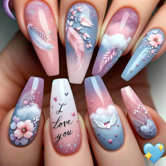 💖 Angelic Love Press-On Nails ✨