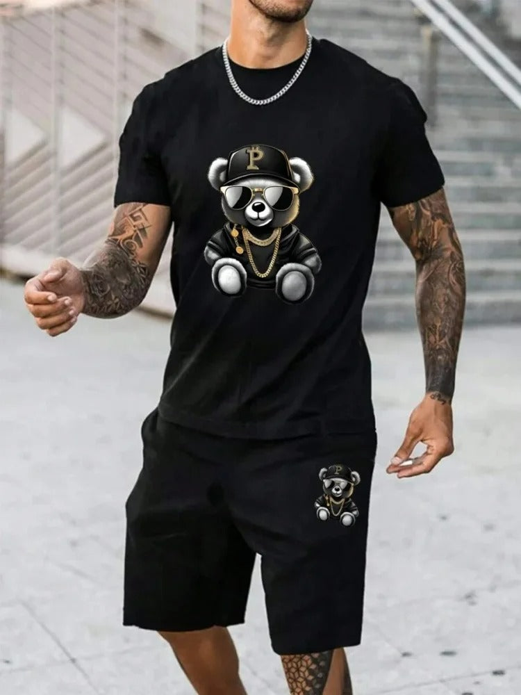 🖤 Luxe Boss Bear Men's Set – Sleek & Stylish! 🧸🔥