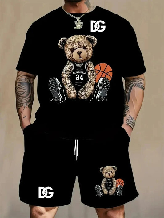 🏀 Hustle Bear Men's Set – Game On! 🐻🔥