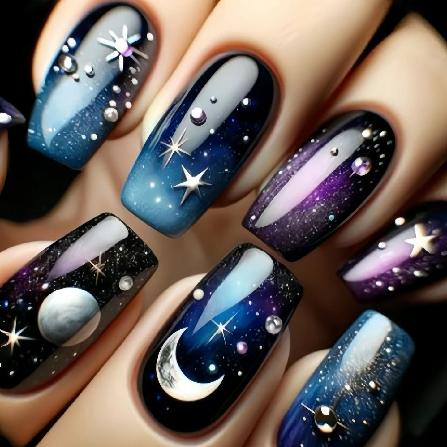 🌙 Celestial Dream Press-On Nails ✨