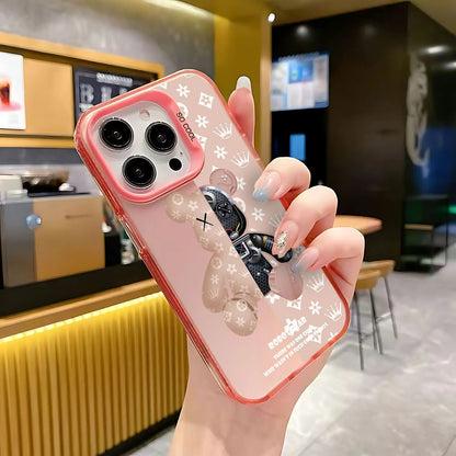 Luxury R-Robot Bear Case For Xiaomi, iPhone, Samsung, Honor, Google, Oppo