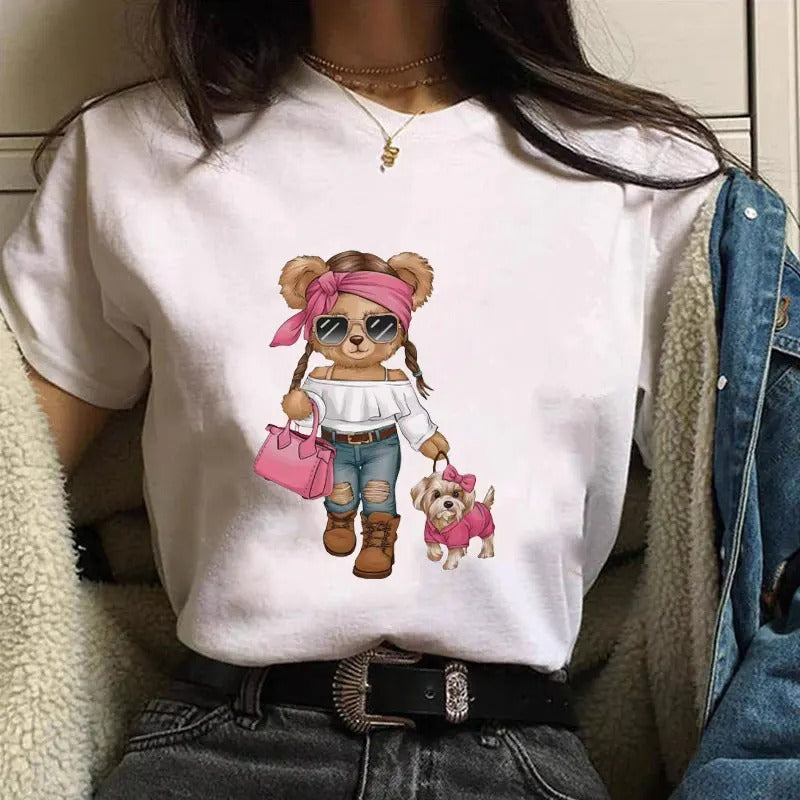 🧸 Chic Teddy Bear Tee – The Cutest Wardrobe Must-Have! ✨